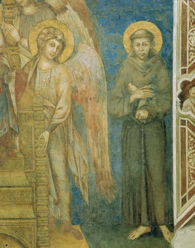 San Francisco con un ángel (detalle) de Giovanni Cimabue